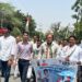 कांग्रेस नेताओं ने बुधवार को भरथना विधानसभा अंतर्गत धन्यवाद एवं आभार यात्रा निकाली,यात्रा