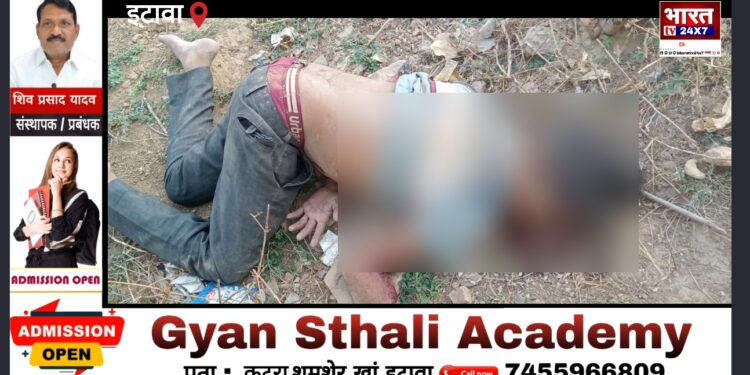 सड़क किनारे अज्ञात व्यक्ति का मिला शव, इलाके में फैली सनसनी
