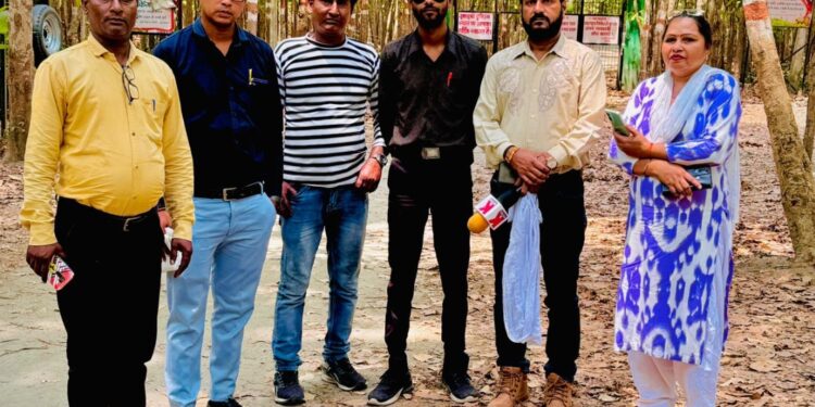 वाइस ऑफ मीडिया के पत्रकारों ने चूका पिकनिक स्पॉट पर पहुंचकर वहा के सुंदरता को देखा 