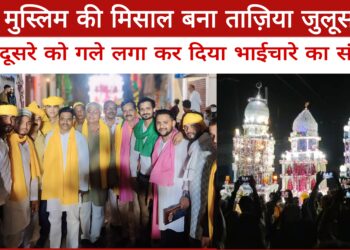 हिंदू मुस्लिम की मिसाल बना इकदिल का मोहर्रम जुलूस.