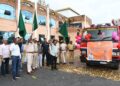 मंत्री श्री रामविचार नेताम ने बलरामपुर में अग्निशमन वाहन को जनता को समर्पित किया..