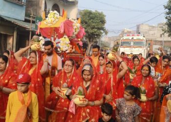 मंगल कलश यात्रा के साथ 16वां श्री गणेश महोत्सव का हुआ शुभारम्भ