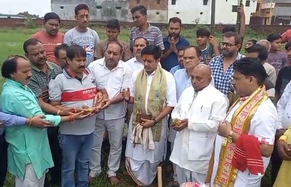 भूमि पूजन के साथ 28वें श्री नवदुर्गा पूजा महोत्सव की तैयारियां शुरू
