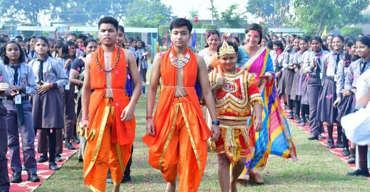 जयोत्री अकैडमी में नवमी और विजय दशमी का भव्य आयोजन हुआ