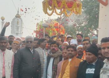 श्रीसाॅंई बाबा की पालकी पदयात्रा निकाली गई
