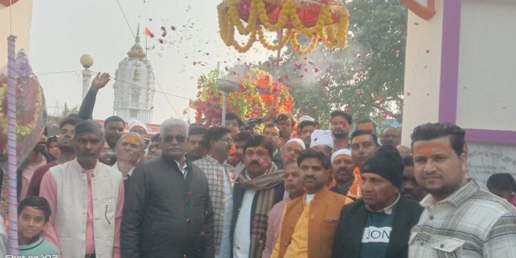 श्रीसाॅंई बाबा की पालकी पदयात्रा निकाली गई