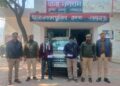 नगराम पुलिस ने बकरे चोरो को नगदी व कार सहित खुलास कर भेजा जेल