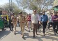 DM/SSP ने होली ईद के त्यौहार मद्देनजर भरथना में सुरक्षा व्यवस्था का जायजा लेते हुए पैदल भ्रमण किया