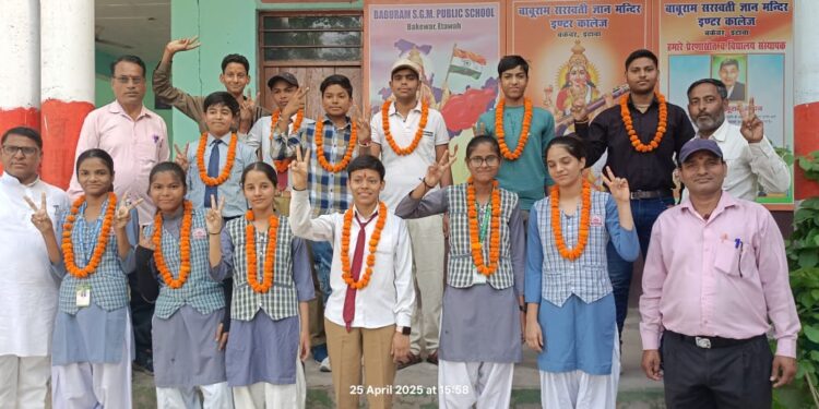बाबूराम सरस्वती ज्ञान मंदिर इंटर कॉलेज की छात्रा ने परीक्षा में स्कूल का नाम किया रोशन