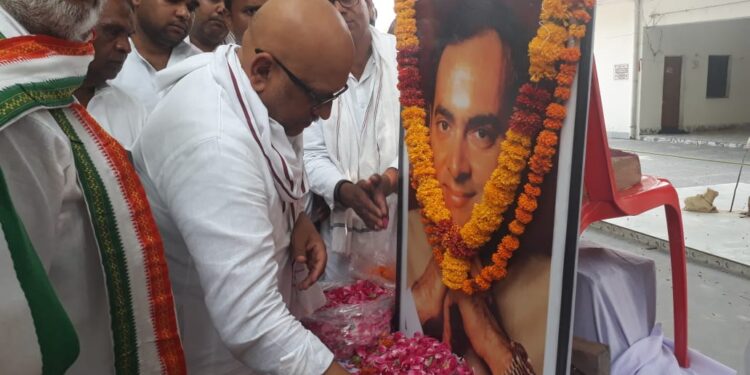 पाली पहुंचे कांग्रेस के प्रदेश अध्यक्ष,34वीं पुण्यतिथि पर नमन किया