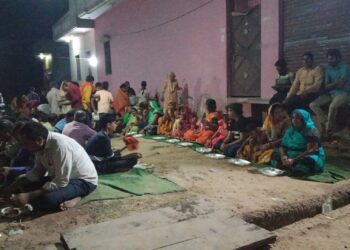 श्रीनर्मदेश्वर मंदिर गणेश मील में द्वितीय वार्षिक भंडारे का आयोजन