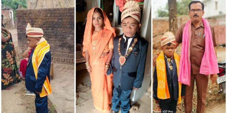 सोनभद्र: साढ़े 3 फीट हाइट वाले दूल्हा-दूल्हन की अनोखी शादी, 36 में से 36 गुण मिलने पर हुआ विवाह