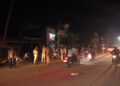 भरथना सड़क हादसे में बाइक सवार दो की मौत, एक घायल
