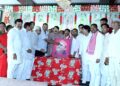 भरथना पूर्व मुख्यमंत्री अखिलेश यादव का पार्टी नेताओं व पदाधिकारियो ने जन्मदिन मनाया
