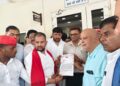 झांसी में समाजवादी पार्टी का प्रदर्शन