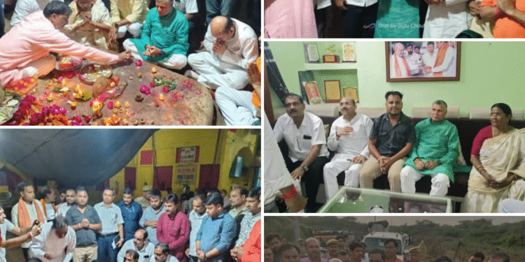 बाढ़ क्षेत्र के निरीक्षण के उपरांत मंत्री जी ने लखना स्थित प्रसिद्ध कालिका मैया मंदिर पहुंचकर दर्शन किए और जनकल्याण की प्रार्थना की। औरबाढ़ प्रभावित क्षेत्रों का निरीक्षण कर राहत सामग्री बांटी, मंत्री धर्मवीर प्रजापति ने लिया हालातों का जायजा