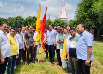 वैदिक मंत्रोच्चारण भूमि पूजन के साथ 17वां श्रीगणेश चतुर्थी महोत्सव का शुभारंभ 