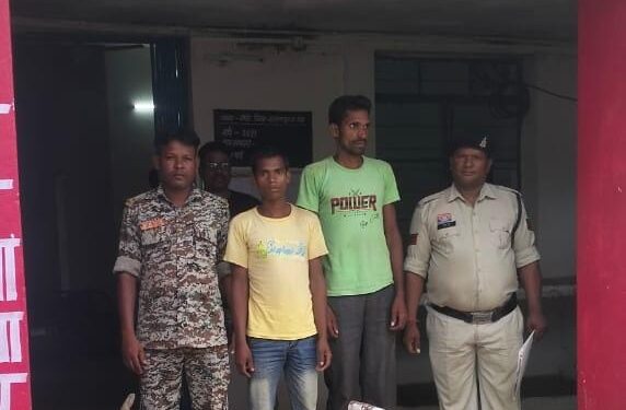 चांदो: मवेशी तस्करी करते दो युवक गिरफ्तार, झारखंड बूचड़खाने ले जा रहे थे भैंसे..