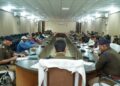 पुलिस लाइन स्थित सभागार में व्यापार मंडल के पदाधिकारियों की गोष्ठी का आयोजन
