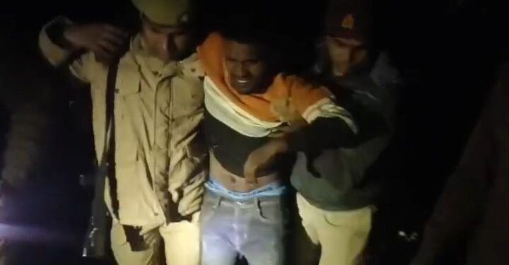 चचेरी बहन की कुल्हाड़ी से हत्या करने वाला आरोपी, पुलिस मुठभेड़ में गिरफ्तार