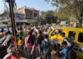 भरथना में फुटपाथ पर अतिक्रमण,रोजाना लगता जाम