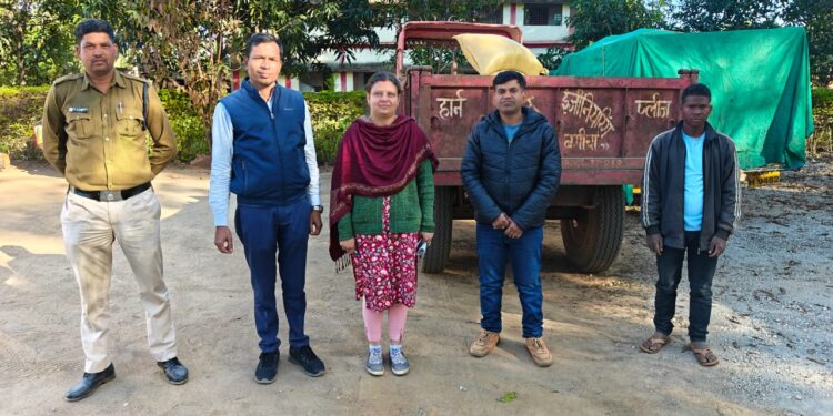 राजपुर: 134 बोरी अवैध धान जब्त, ट्रैक्टर भी जप्त
