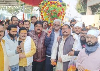 श्री सांई बाबा की पालकी पदयात्रा निकाली गई