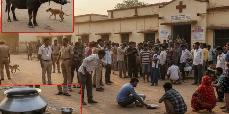 भैंस को कुत्ते ने काटा, उसी के दूध से बना रायता 200 लोग पहुंचे अस्पताल, गांव में मचा हड़कंप