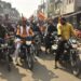 RSS के शताब्दी वर्ष पर नगर में निकाली गई बाइक रैली