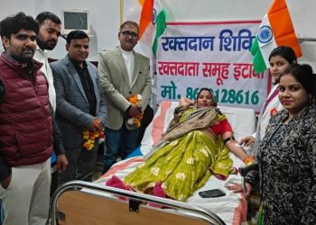 राधा स्वामी हॉस्पिटल में रक्तदान शिविर में 15 लोगों ने स्वेच्छा से किया रक्तदान