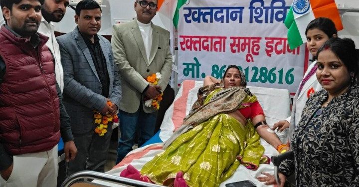 राधा स्वामी हॉस्पिटल में रक्तदान शिविर में 15 लोगों ने स्वेच्छा से किया रक्तदान