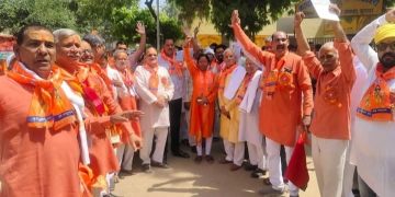 भगवान परशुराम जी की शोभा यात्रा का भव्य स्वागत