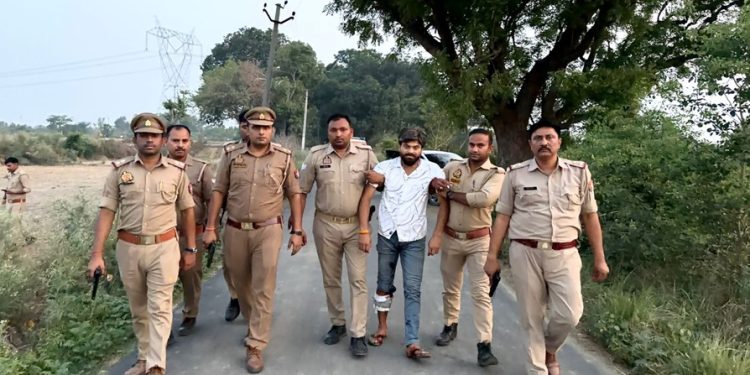 इटावा में पुलिस मुठभेड़, दो बदमाश गिरफ्तार