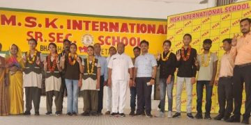 एम.एस.के. इंटरनेशनल स्कूल का इंटरमीडिएट परीक्षा परिणाम शत-प्रतिशत रहा