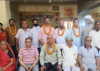 आर्य समाज मंदिर भरथना का वार्षिक चुनाव संपन्न, सत्यभान आर्य बने प्रधान