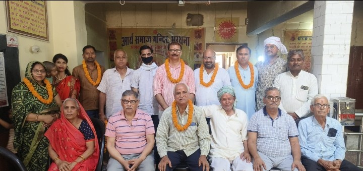 आर्य समाज मंदिर भरथना का वार्षिक चुनाव संपन्न, सत्यभान आर्य बने प्रधान