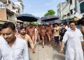 आचार्य विशुद्ध सागर महाराज ससंघ का भरथना में भव्य मंगल प्रवेश, श्रद्धालुओं ने पुष्प वर्षा कर किया स्वागत