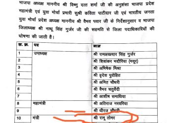 भिंड में सहकारी समिति सचिव पर अनियमितताओं के आरोप, निष्पक्ष जांच की उठी मांग