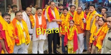 भरथना बाबा बर्फानी दर्शन के लिये जत्था रवाना हुआ