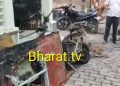 शॉर्ट सर्किट से कूलर में लगी आग, इलेक्ट्रॉनिक स्कूटी की बैटरी फटने से मचा हड़कंप