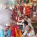 नर्मदेश्वर मंदिर में 36 शिव महापुराण कथा की पूर्णाहुति, हवन में उमड़ी श्रद्धालुओं की भीड़