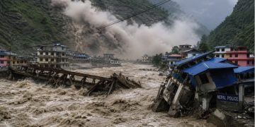 नेपाल में फ्लैश फ्लड से तबाही