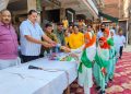 भरथना नगर पालिका में गांधी जयंती पर हुआ ध्वजारोहण, दिलाई गई शपथ